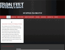 Tablet Screenshot of ironfistproductions.com